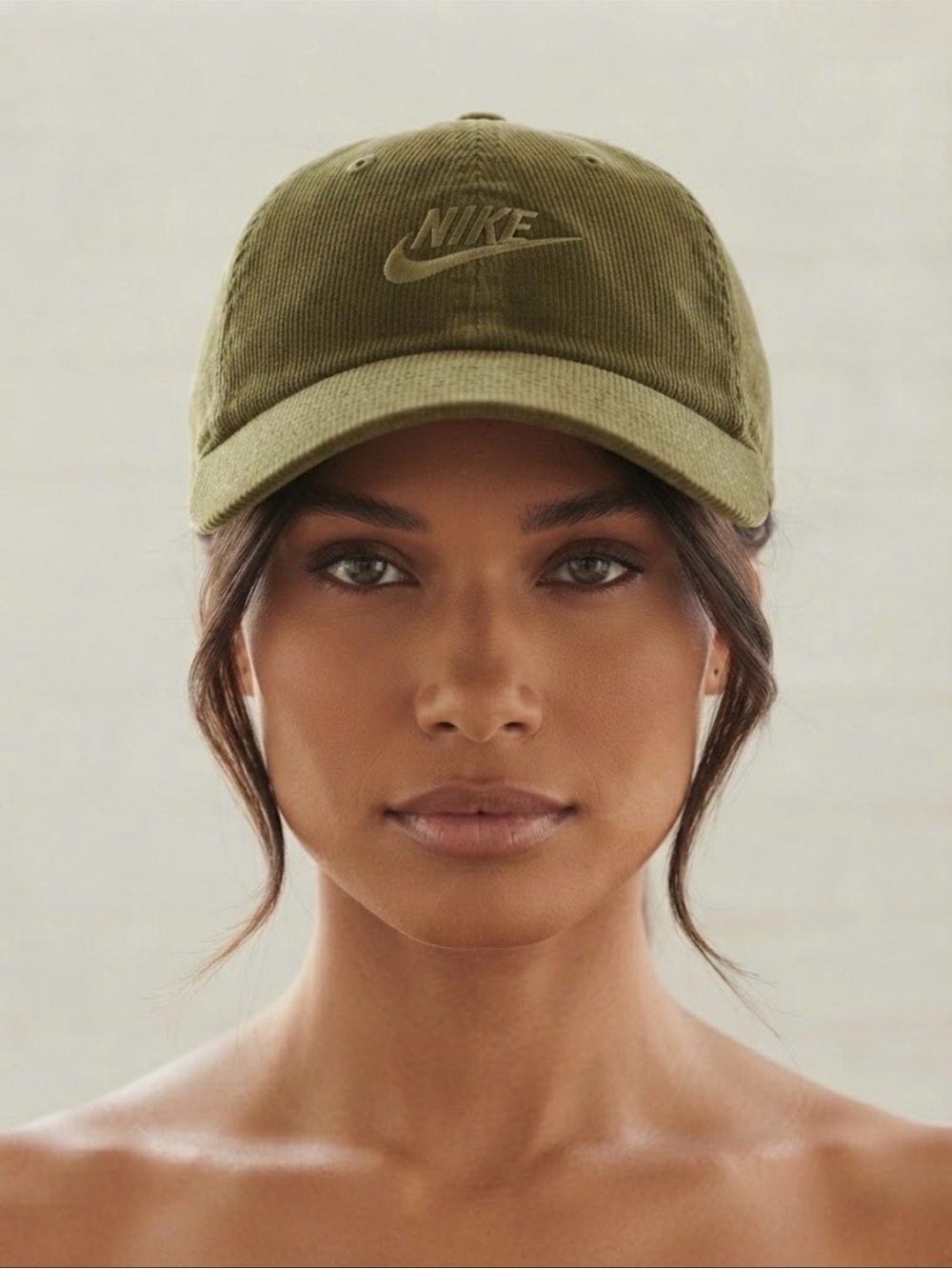 Nike Heritage86 Olive Green Corduroy Baseball Cap Hat OSFM